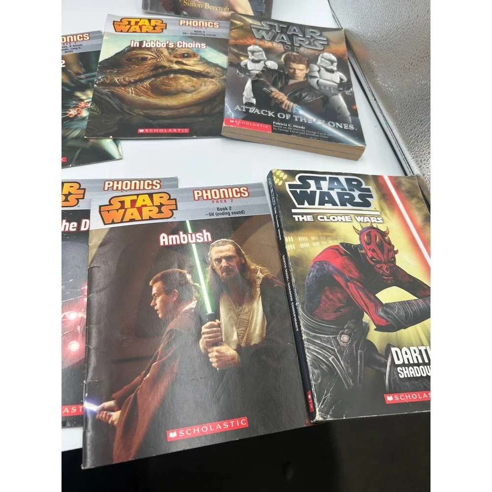 Star Wars Kids Book Lot of 8 Scholastic Phonics‎ DK Readers Clone Wars Rebels